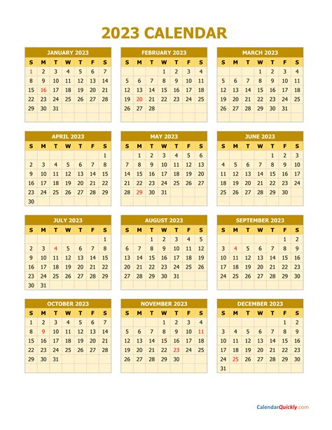 Calendar 2023 Word - Time and Date Calendar 2023 Canada