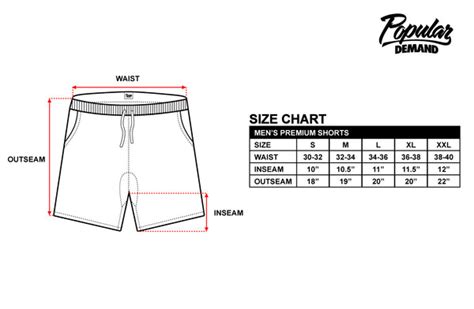 SIZING CHART – Popular Demand