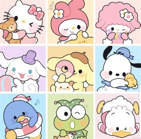 Random Fun Kawaii Sanrio Stickers, Hello Kitty and Friends | Hello ...