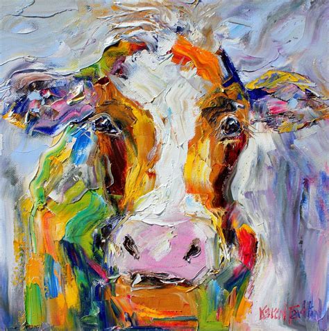 √ Colorful Cow Art