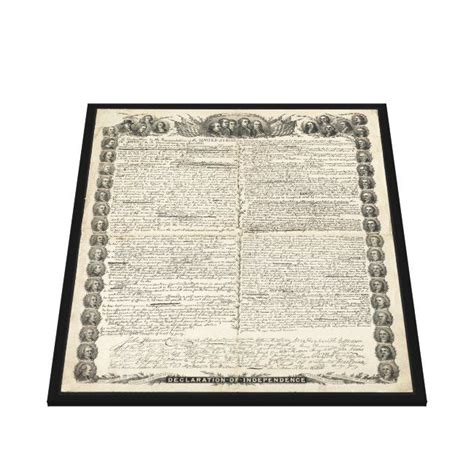 First Draft of the Declaration of Independence Canvas Print | Zazzle ...