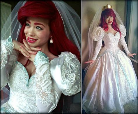 my ariel wedding dress ! Ariel Pink Dress, Ariel Wedding Dress, Disney ...