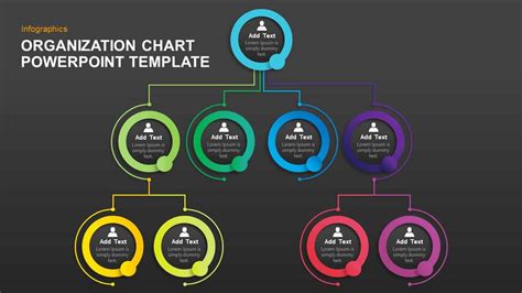 Simple Organizational Chart Template for PowerPoint and Keynote