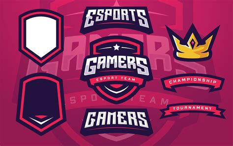 Esports Gamers Logo Template Creator for Gaming Team 7994784 Vector Art ...