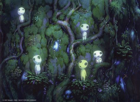 Forest Spirits Kodama Princess Mononoke