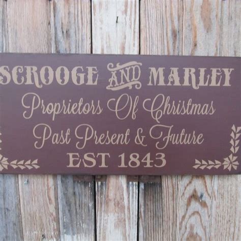 Scrooge & Marley Wall Sign - Etsy