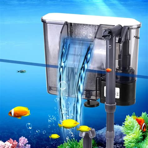 Aquarium Air Pump Surface Skimmer Filter Fish Tank Filter External ...