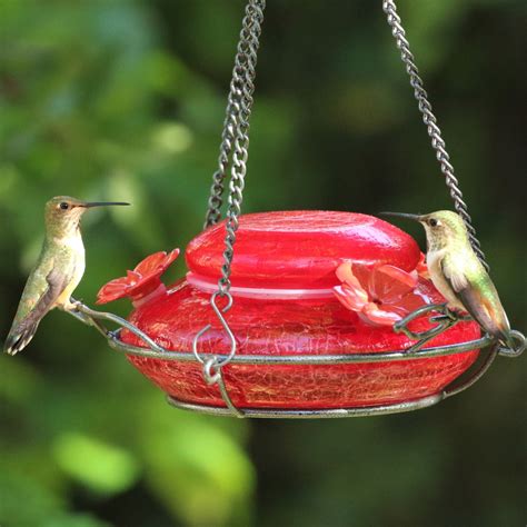 Modern Hummingbird Feeder - Solid Red (Model# MHF4) – natureswaybirds.com