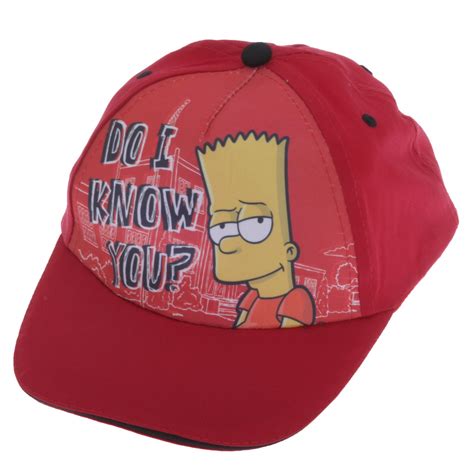 Childrens Boys Bart Simpson Baseball Cap | Walmart Canada