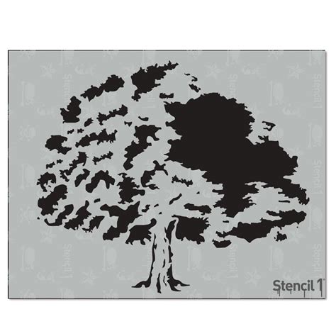 Stencil1 Tree Full Green Stencil-S1_01_127 - The Home Depot