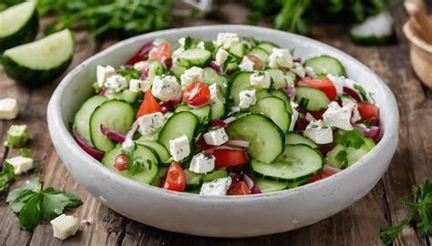 Armenian Cucumber and Feta Salad - Your Gourmet Guru