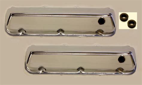 CHROME STEEL VALVE COVERS FORD 429-460 BIG BLOCK 68-UP | Pirate Mfg