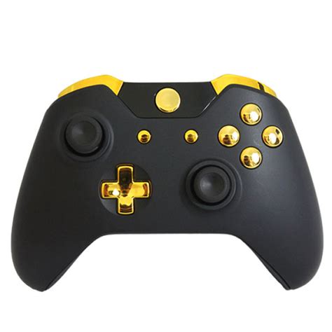 Xbox One Wireless Custom Controller - Gold on Matte Black Games ...