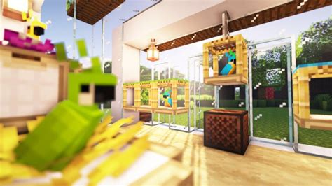 Minecraft: How To Build a Parrot House Minecraft Map