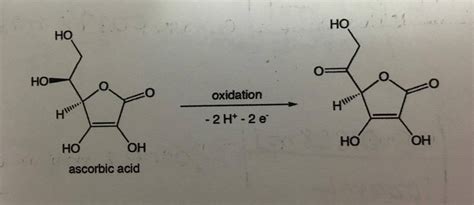 Solved The oxidation of ascorbic acid yields dehydroascorbic | Chegg.com