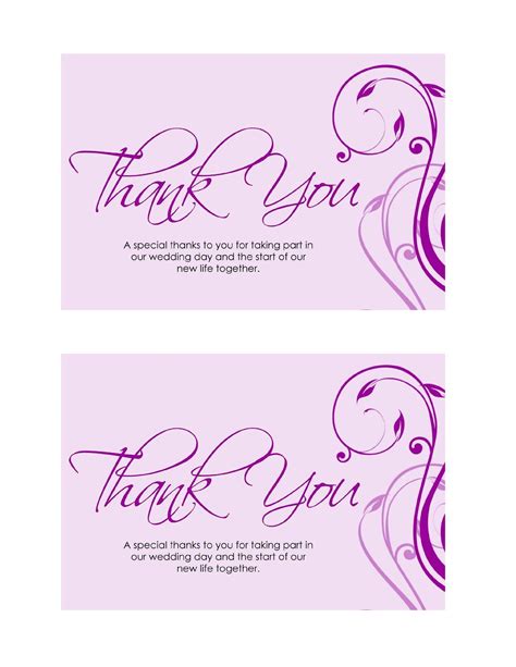 Thank You Note Card Template – PARAHYENA