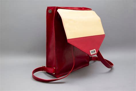 Leather backpack,Backpack bag, Red leather backpack, leather back pack