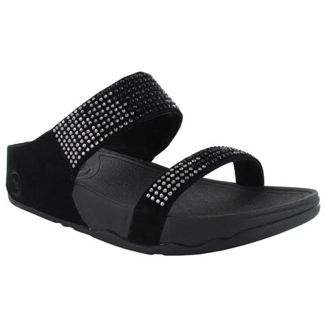 FitFlop - FitFlop Womens Flare Slide Leather Sandals - Walmart.com ...