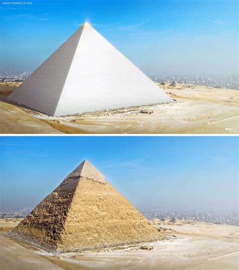 What the Great Pyramid of Giza Would've Looked Like When First Built ...