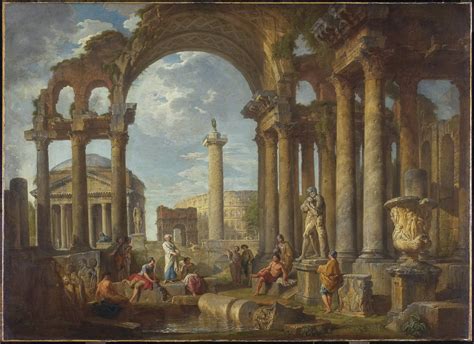 Art Pick of the Week: A Capriccio of Roman Ruins with the Pantheon ...