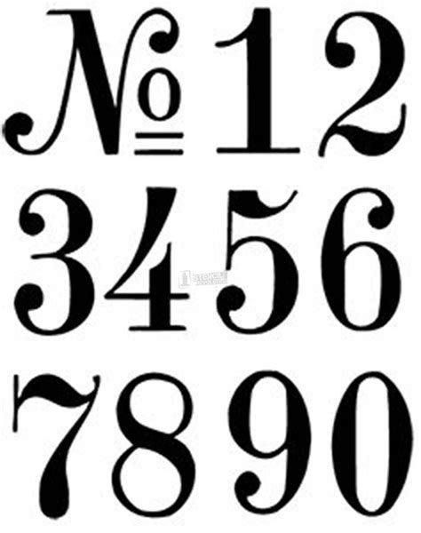 Number Stencils on Stencil Revolution | Stencils printables, Lettering ...