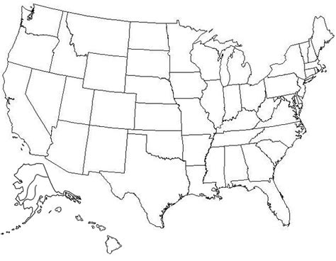 Printable Blank Map Of The United States Quiz Printable Us Maps | Porn ...