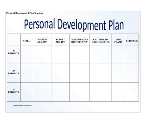 Development Plan Template Word Elegant Individual Development Plan T ...