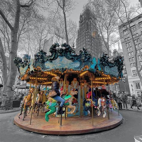 BRYANT PARK Carousel / New York City / Landscape Photo / NYC - Etsy