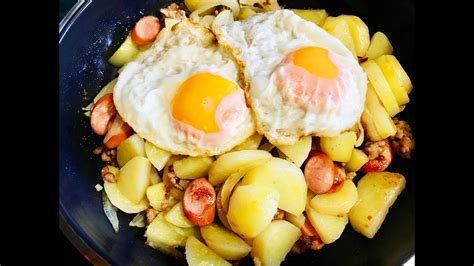 Potato and Fried Eggs : Easy Recipes - YouTube