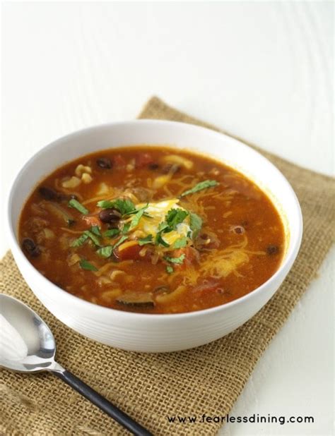 Chili Mac Ground Pork Soup - Fearless Dining