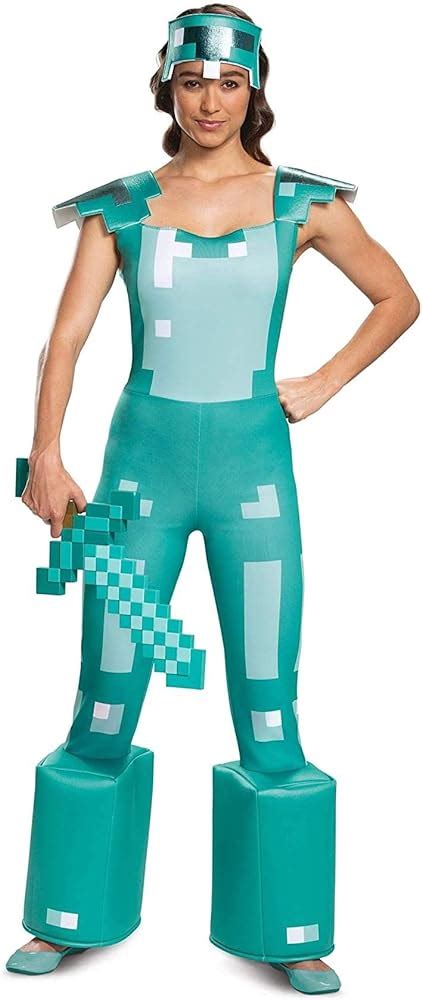 Disguise Costumes Minecraft Armor Deluxe Costume, Blue, Small (4-6 ...