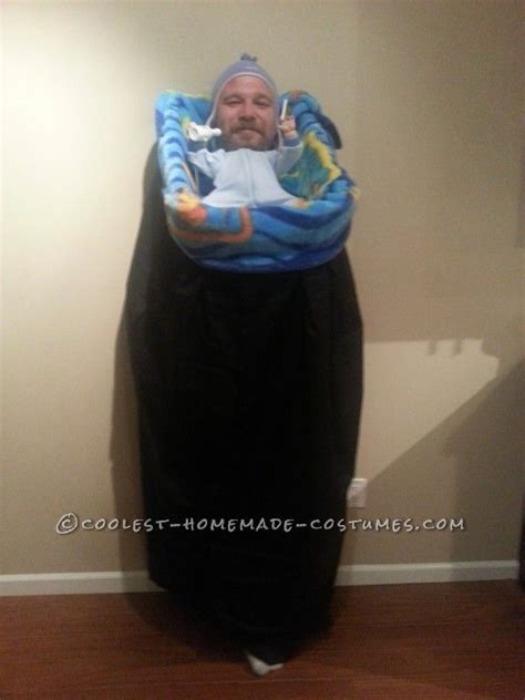 Simplest and Cheapest Costume Idea: Giant Head Baby Illusion Costume ...