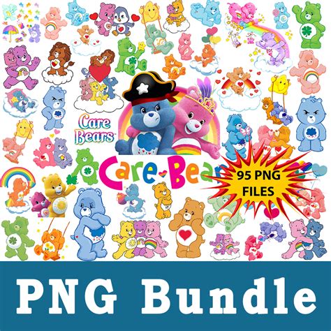 Care Bears Png, Care Bears Bundle Png, cliparts, Printable | Inspire Uplift