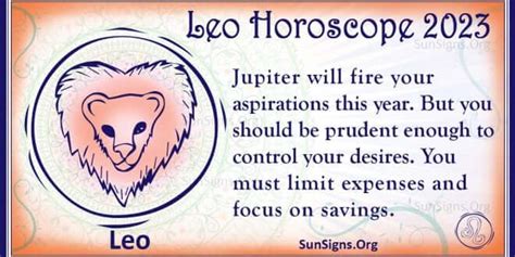 Leo Horoscope 2023 - Get Your Predictions Now! - SunSigns.Org