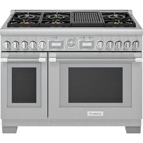 Thermador - Self-Cleaning Freestanding Double Oven Gas Convection Range ...