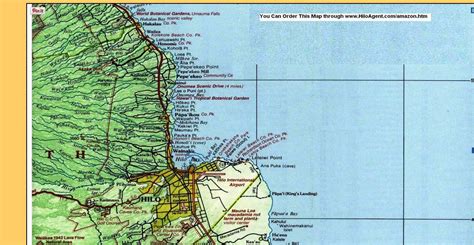 Map of Hilo and North up the Hamakua Coast | Hawaii Island