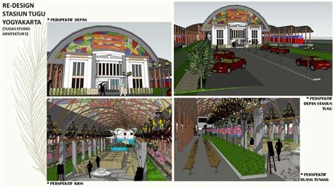 Redesign stasiun Tugu Yogyakarta (Studio Arsitektur 6) #portfolio # ...