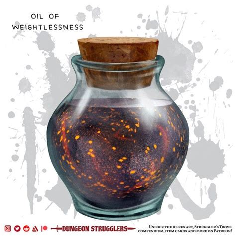 New item! Oil of Weightlessness | Potion - {Dungeon Strugglers}: DnDart ...