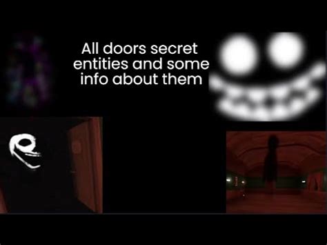 All Roblox Doors Secret Entities - YouTube