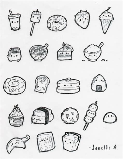 Beginner Cute Food Drawings Easy - Fin Construir