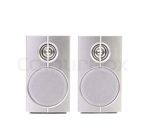 Gray sound speakers | Stock image | Colourbox