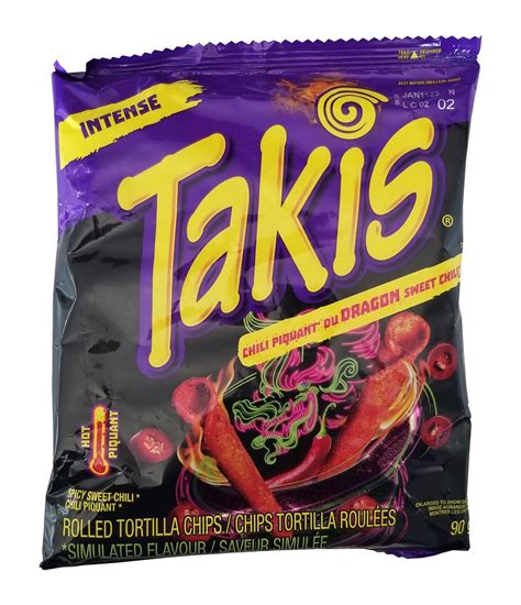 Amazon.com: Takis Dragon Sweet Chili Rolled Tortilla Chips, 90g/3.15 oz ...