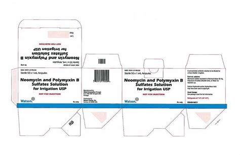 Neomycin and Polymyxin B Sulfates: Package Insert / Prescribing Info