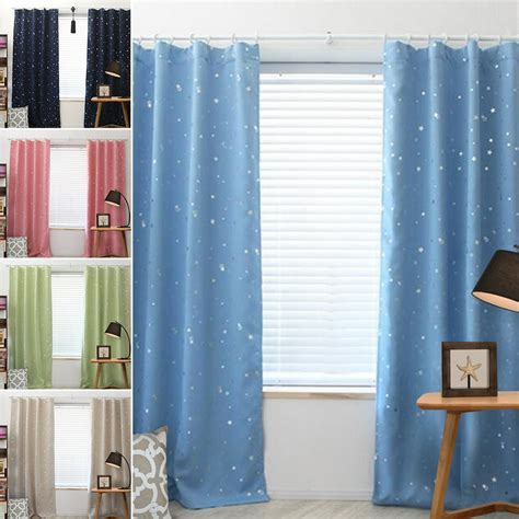 Thermal Insulated Curtains Blackout Window Curtain Panels Eyelet Hooks ...