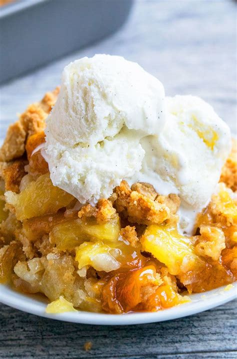 Peach Dump Cake {With Cake Mix} - CakeWhiz