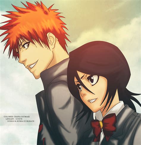 Ichigo and Rukia by diana-usumaki on DeviantArt