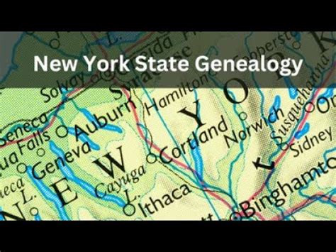 New York State Genealogy - YouTube