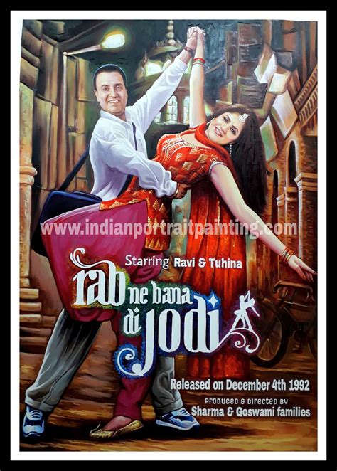 Custom bollywood movie posters - Oil Canvas portrait