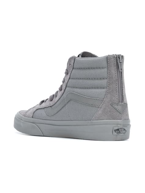 Vans Cotton 'Monochrome Pack' High-Tops in Grey (Gray) for Men - Lyst