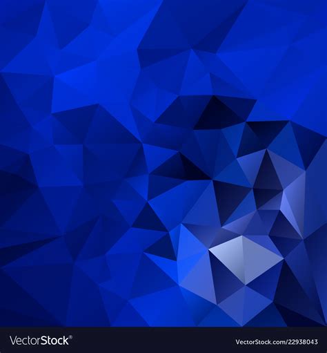 Abstract polygonal square background royal blue Vector Image